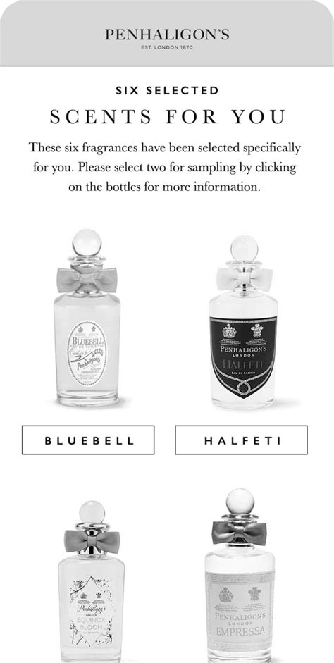 penhaligon fragrance selector.